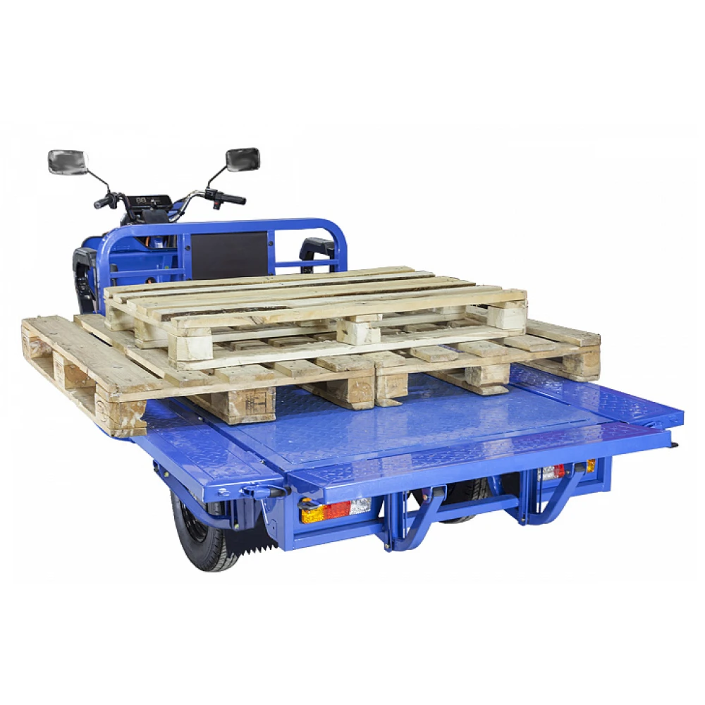 Грузовой электротрицикл Rutrike Габарит 1700 60V1200W синий матовый 8