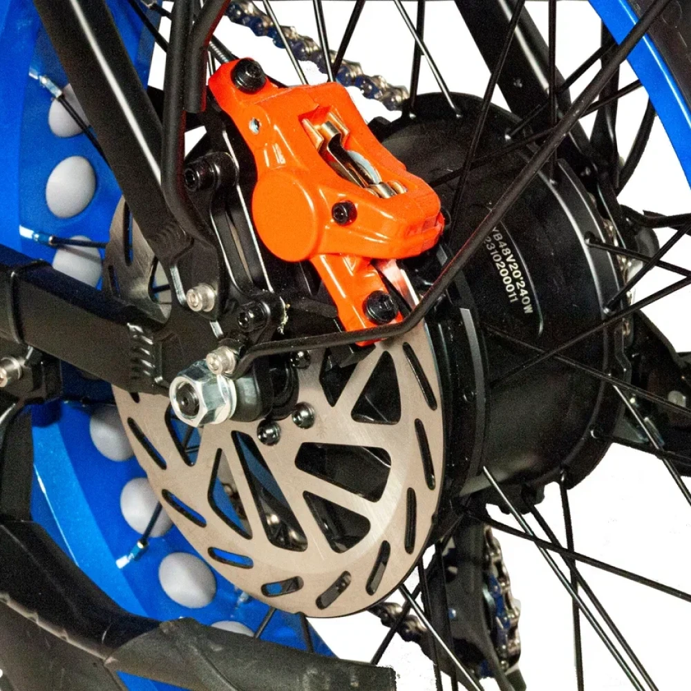 Электровелосипед Minako F10 Dual синий гидравлика 13